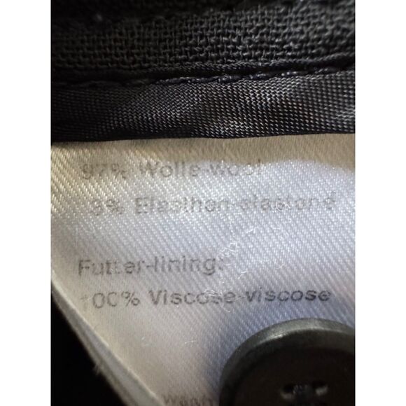 AKRIS Women's Wool Dress Pants, Charcoal. US14 - Picture 3 of 10